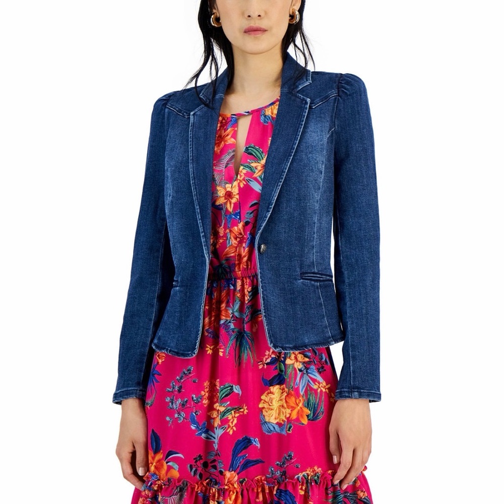 INC International Concepts Dark Blue denim jacket